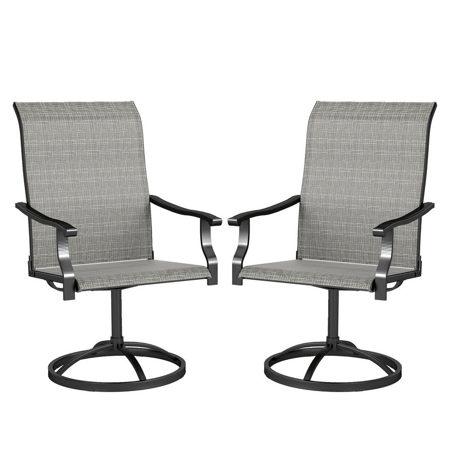 Image 964609.jpg, Product 964-609 / Price $259.99, Outsunny Patio Swivel Chairs Set of 2, High Back Mesh Outdoor Chairs, Grey from Outsunny on TSC.ca's Home & Garden department