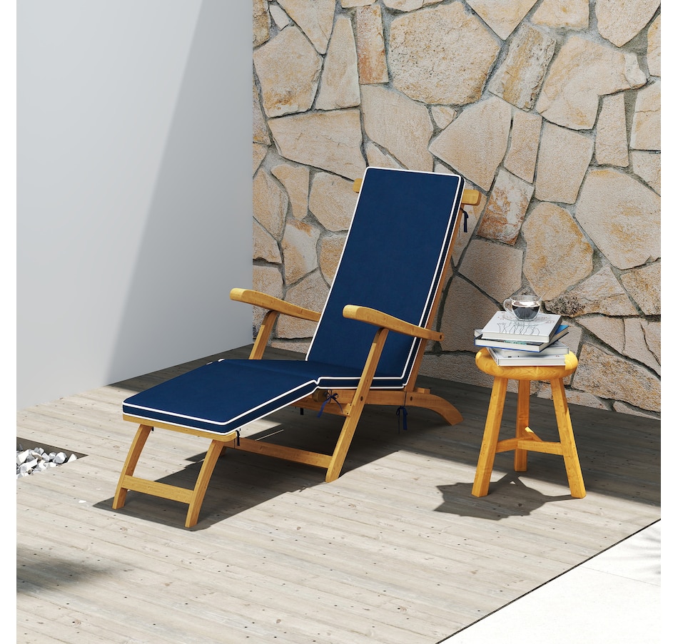 Image 964610_ALTMORE8.jpg, Product 964-610 / Price $164.99 - $169.99, Outsunny Outdoor Lounge Chair, Acacia Wood Folding Recliner from Outsunny on TSC.ca's Home & Garden department
