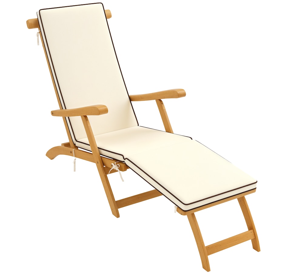 Image 964610_ST02.png, Product 964-610 / Price $164.99 - $169.99, Outsunny Outdoor Lounge Chair, Acacia Wood Folding Recliner from Outsunny on TSC.ca's Home & Garden department