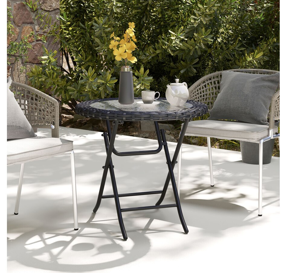 Image 964611_ALTMORE1.jpg, Product 964-611 / Price $84.99, Outsunny 26.8" Dia Folding Round Table from Outsunny on TSC.ca's Home & Garden department