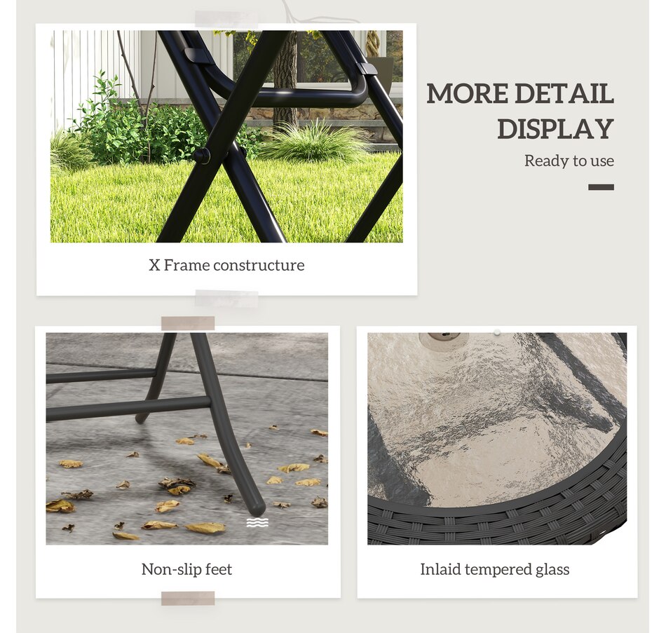 Image 964611_ALTMORE6.jpg, Product 964-611 / Price $84.99, Outsunny 26.8" Dia Folding Round Table from Outsunny on TSC.ca's Home & Garden department