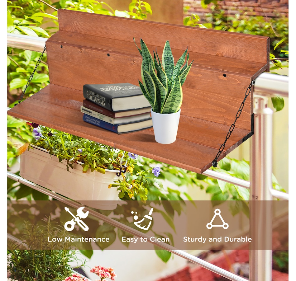 Image 964622_ALTMORE5.jpg, Product 964-622 / Price $84.99, Outsunny Railing Hanging Table from Outsunny on TSC.ca's Home & Garden department