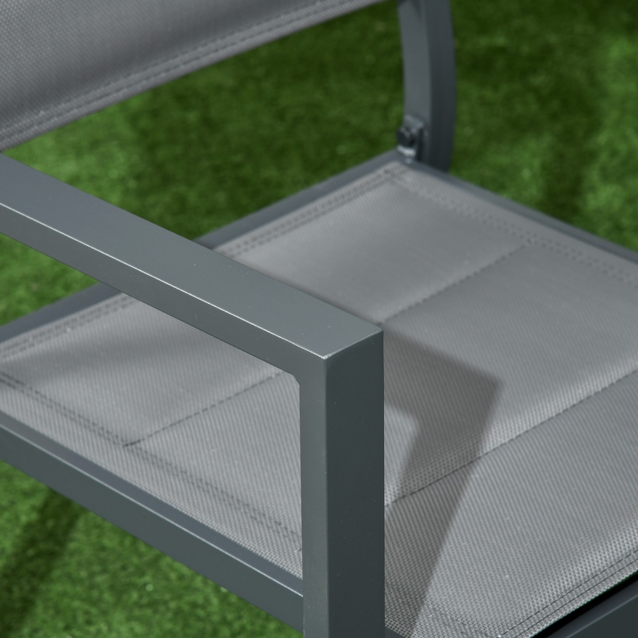Image 964624_ALTMORE8.jpg, Product 964-624 / Price $879.99, Outsunny Patio Dining Set, Expandable Table, 6 Stackable Chairs, Dark Grey from Outsunny on TSC.ca's Home & Garden department