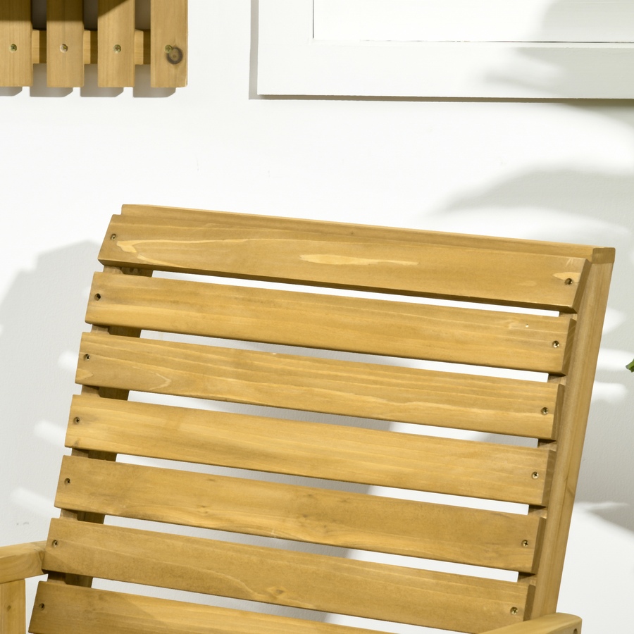 Image 964648_ALTMORE8.jpg, Product 964-648 / Price $129.99, Outsunny Outdoor Rocking Chair Wooden Rocking Chair, Light Brown from Outsunny on TSC.ca's Home & Garden department