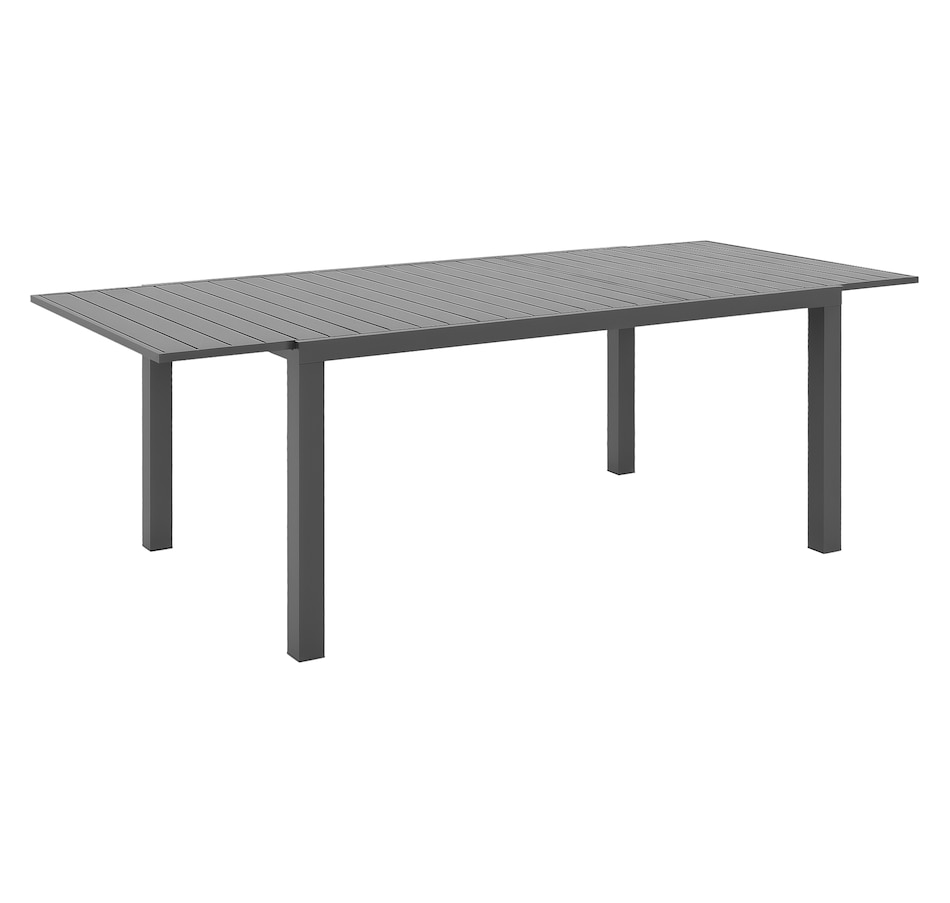 Image 964653.png, Product 964-653 / Price $459.99, Outsunny Expandable Patio Table for 6-8 People, Aluminum, Charcoal Grey from Outsunny on TSC.ca's Home & Garden department