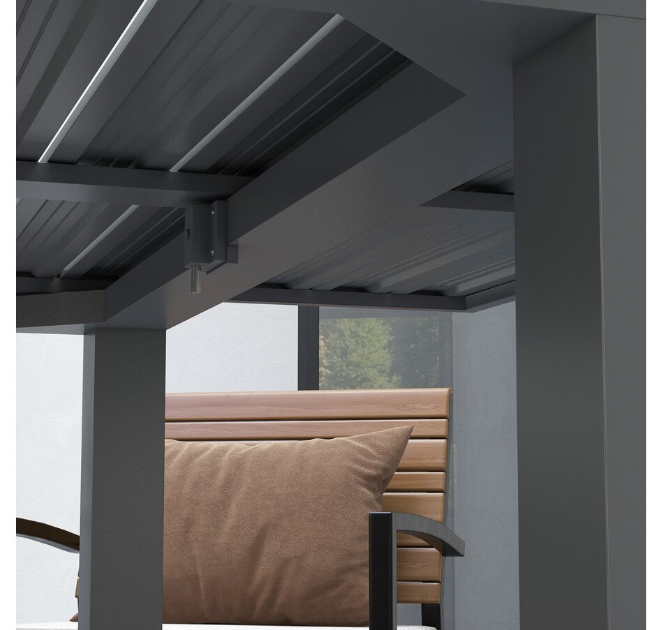 Image 964653_ALTMORE7.jpg, Product 964-653 / Price $459.99, Outsunny Expandable Patio Table for 6-8 People, Aluminum, Charcoal Grey from Outsunny on TSC.ca's Home & Garden department