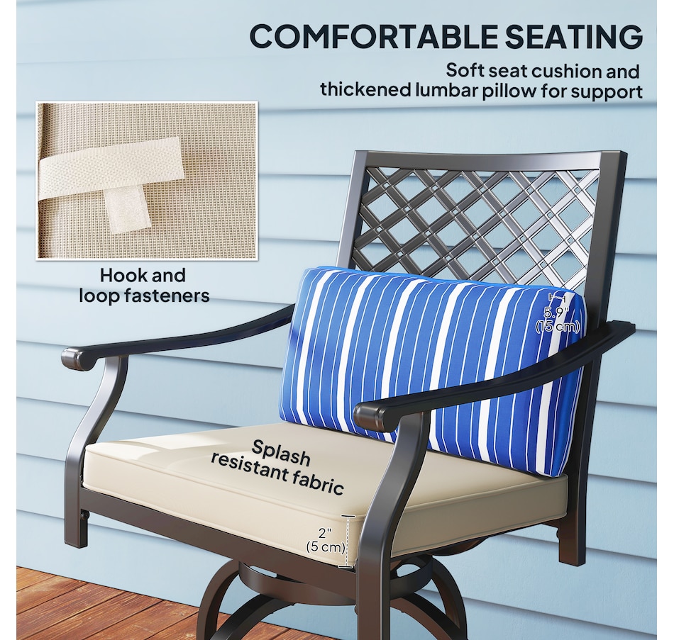 Image 964656_ALTMORE4.jpg, Product 964-656 / Price $309.99, Outsunny Outdoor Bar Stools Set of 2 from Outsunny on TSC.ca's Home & Garden department