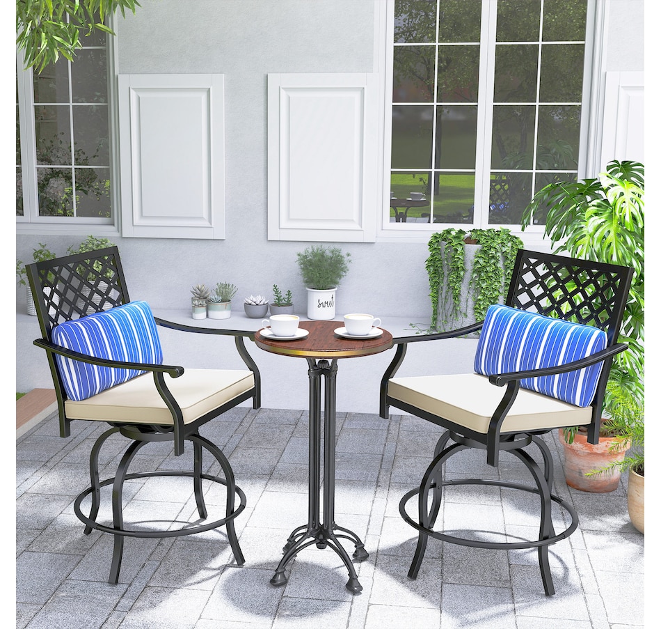 Image 964656_ALTMORE8.jpg, Product 964-656 / Price $309.99, Outsunny Outdoor Bar Stools Set of 2 from Outsunny on TSC.ca's Home & Garden department