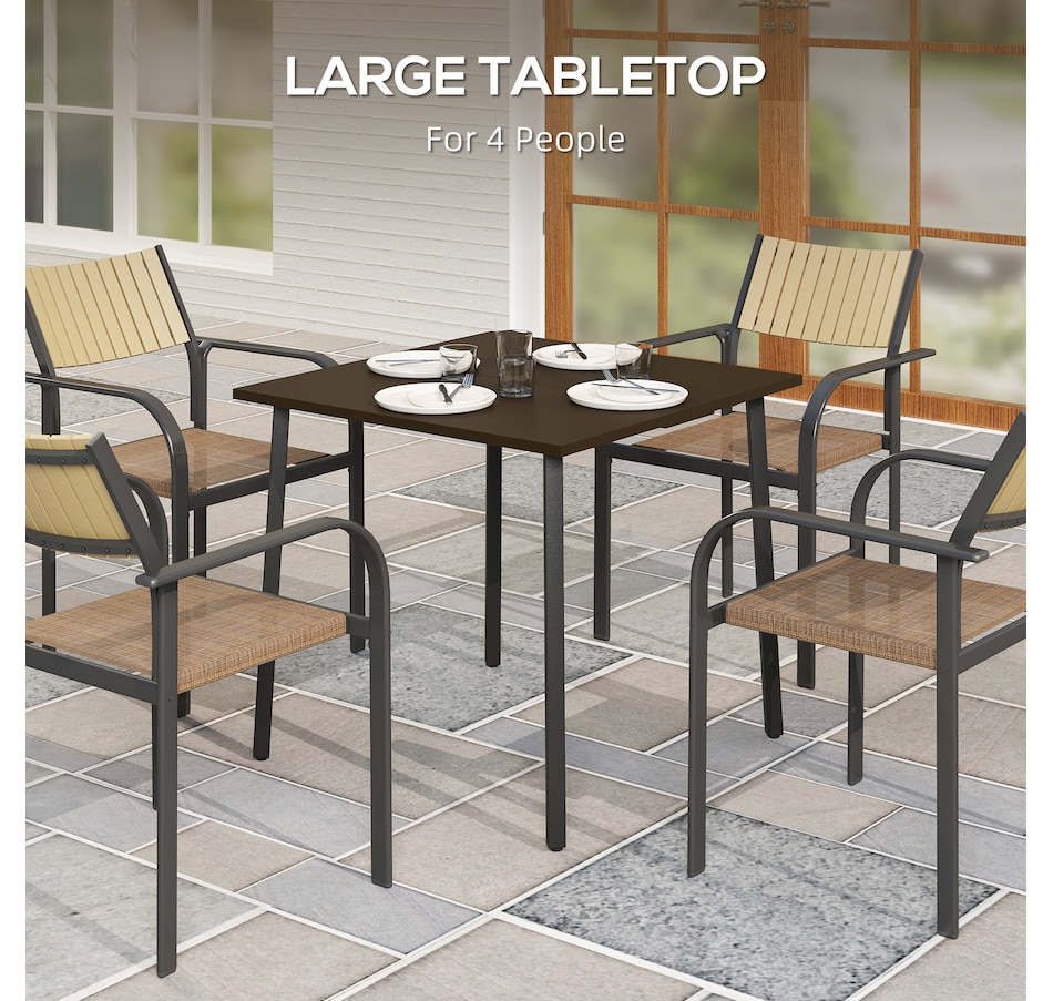 Image 964657_ALTMORE5.jpg, Product 964-657 / Price $141.99, Outsunny 31.5" Aluminium Patio Table with Umbrella Hole from Outsunny on TSC.ca's Home & Garden department