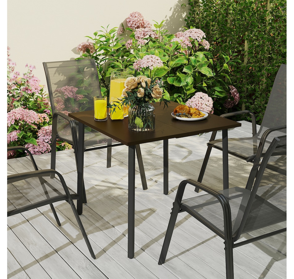 Image 964657_ALTMORE6.jpg, Product 964-657 / Price $141.99, Outsunny 31.5" Aluminium Patio Table with Umbrella Hole from Outsunny on TSC.ca's Home & Garden department