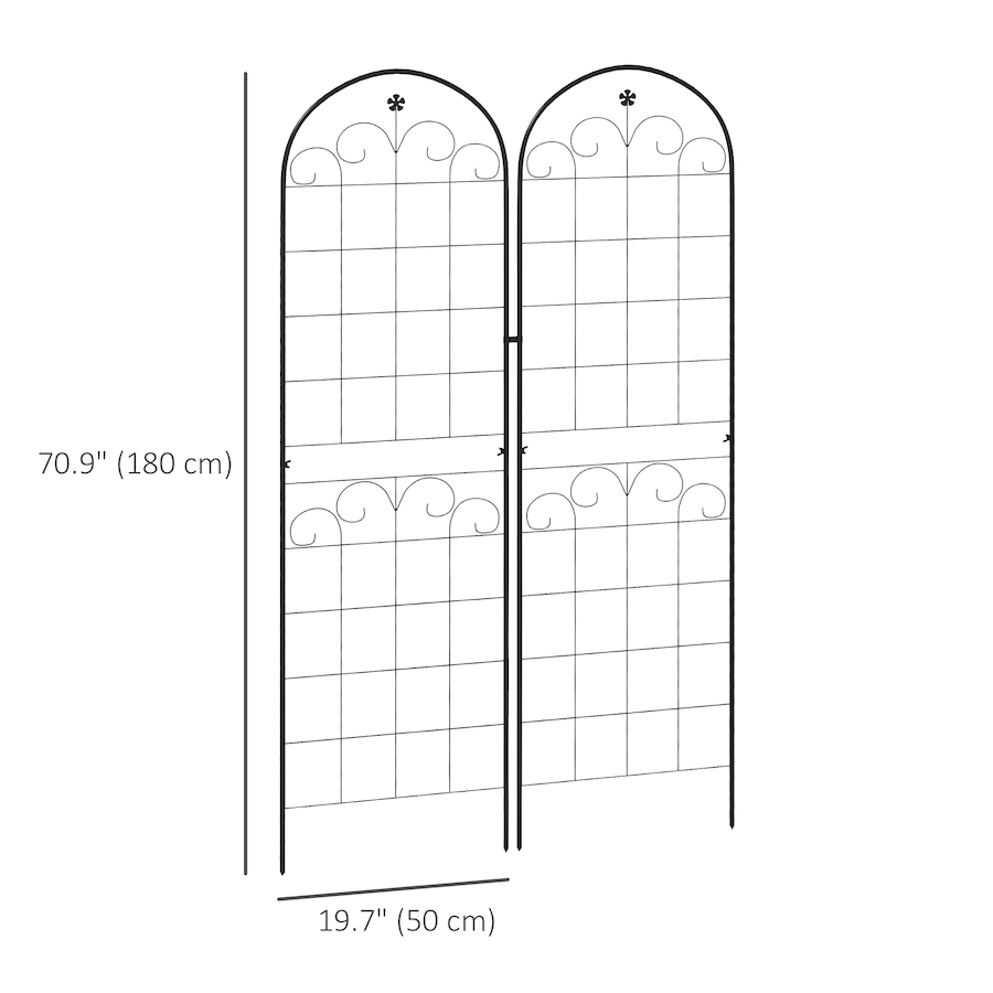 Image 964664_ALTMORE2.jpg, Product 964-664 / Price $63.99, Outsunny 2 Pcs Garden Trellis for Climbing Plants from Outsunny on TSC.ca's Home & Garden department