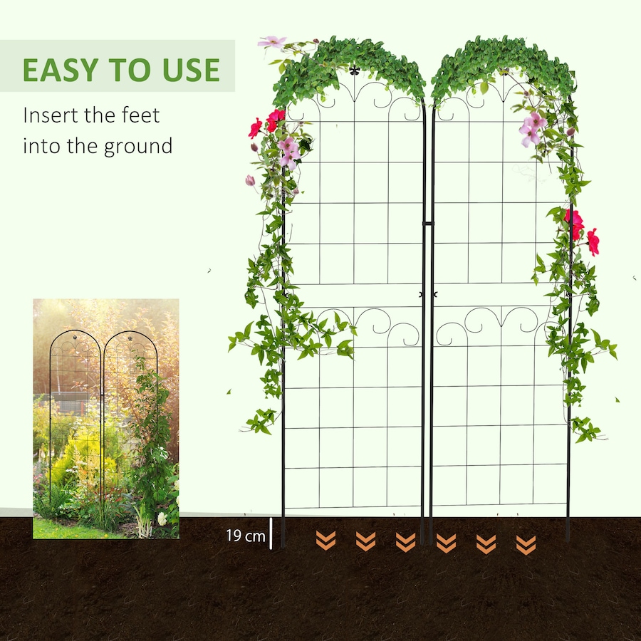 Image 964664_ALTMORE4.jpg, Product 964-664 / Price $63.99, Outsunny 2 Pcs Garden Trellis for Climbing Plants from Outsunny on TSC.ca's Home & Garden department