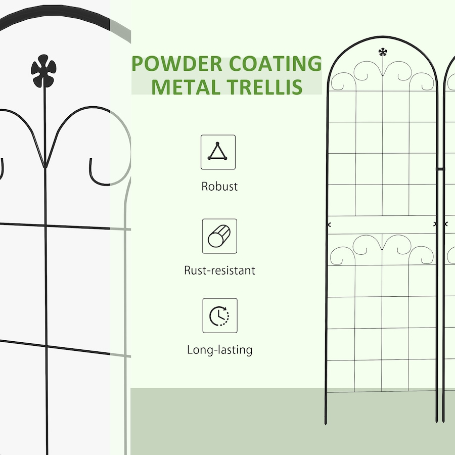 Image 964664_ALTMORE5.jpg, Product 964-664 / Price $63.99, Outsunny 2 Pcs Garden Trellis for Climbing Plants from Outsunny on TSC.ca's Home & Garden department