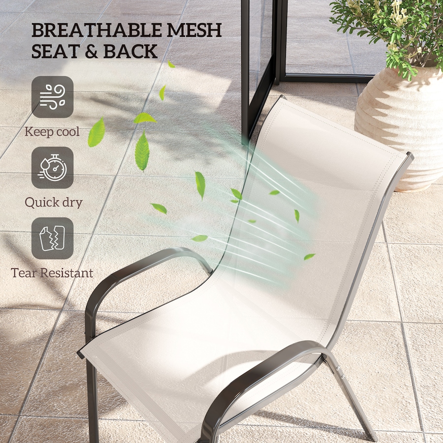 Image 964666_ALTMORE4.jpg, Product 964-666 / Price $89.99, Outsunny Set of 2 Outdoor Patio Dining Chairs Stackable Lawn Chairs, Grey from Outsunny on TSC.ca's Home & Garden department