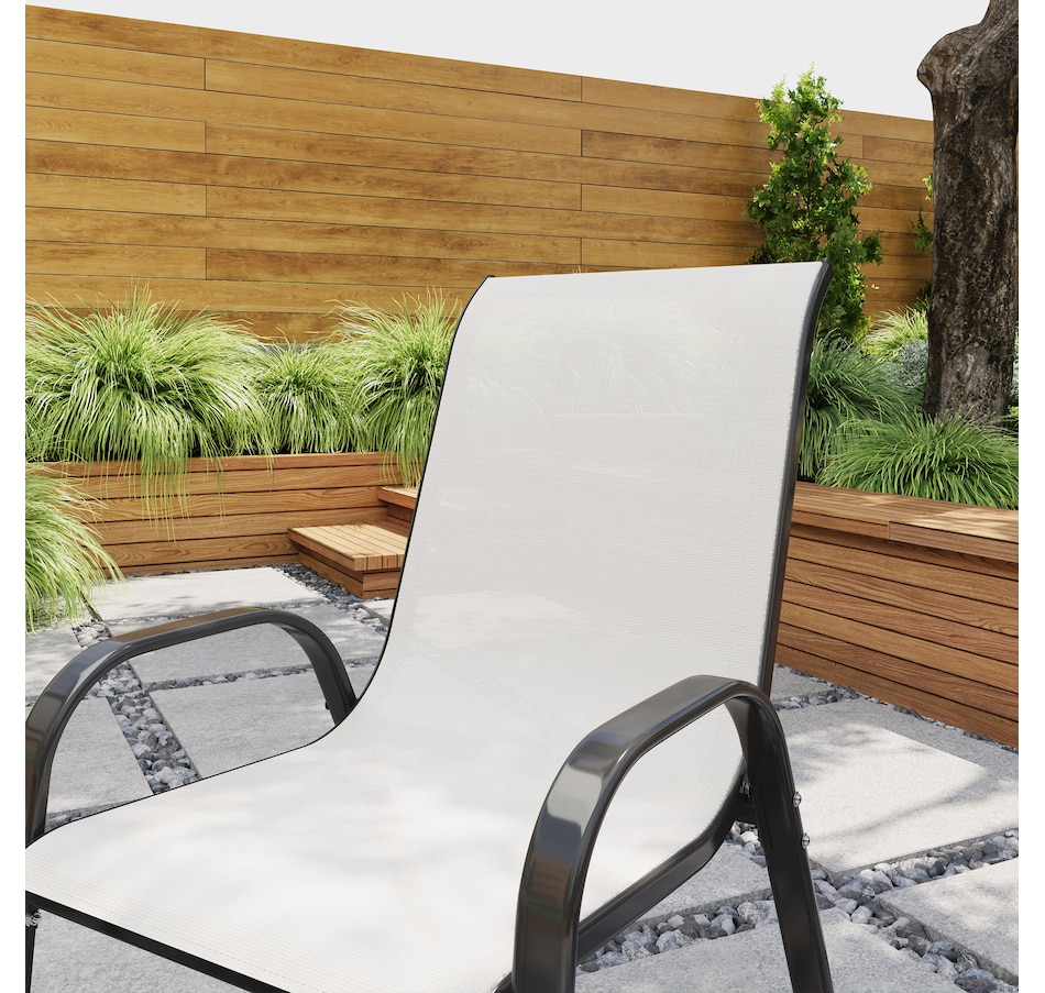 Image 964666_ALTMORE6.jpg, Product 964-666 / Price $89.99, Outsunny Set of 2 Outdoor Patio Dining Chairs Stackable Lawn Chairs, Grey from Outsunny on TSC.ca's Home & Garden department