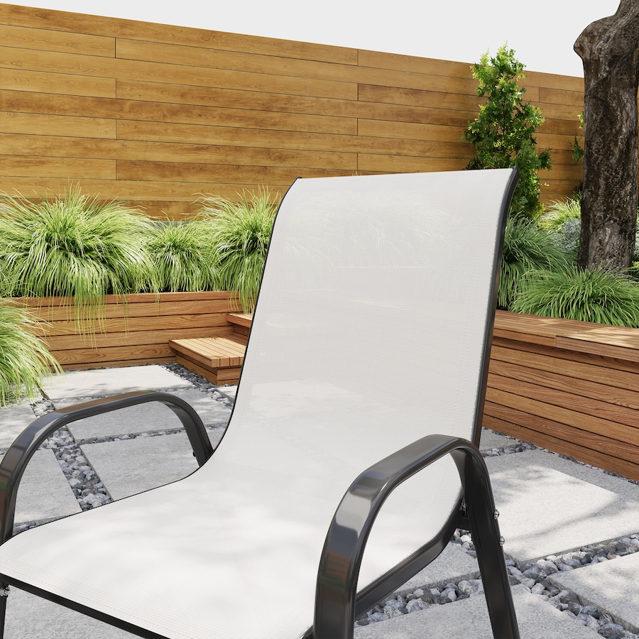 Image 964666_ALTMORE6.jpg, Product 964-666 / Price $89.99, Outsunny Set of 2 Outdoor Patio Dining Chairs Stackable Lawn Chairs, Grey from Outsunny on TSC.ca's Home & Garden department