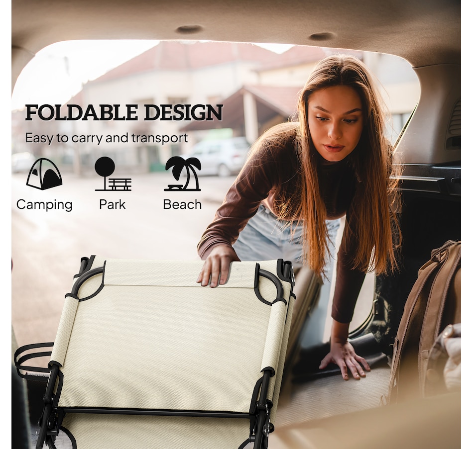Image 964682_ALTMORE34.jpg, Product 964-682 / Price $109.99 - $113.99, Outsunny Folding Lounge Chair w/ Cushion, Reclining Tanning Chair, Grey from Outsunny on TSC.ca's Home & Garden department