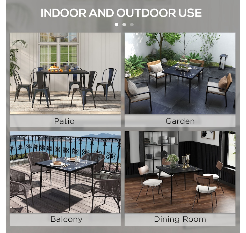 Image 964686_ALTMORE13.jpg, Product 964-686 / Price $114.99 - $119.99, Outsunny Outdoor Dining Table for 4 from Outsunny on TSC.ca's Home & Garden department