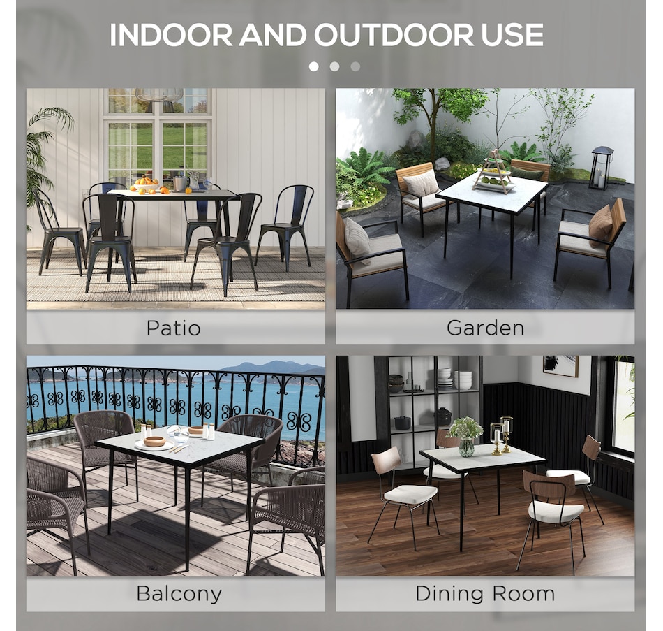 Image 964686_ALTMORE5.jpg, Product 964-686 / Price $114.99 - $119.99, Outsunny Outdoor Dining Table for 4 from Outsunny on TSC.ca's Home & Garden department