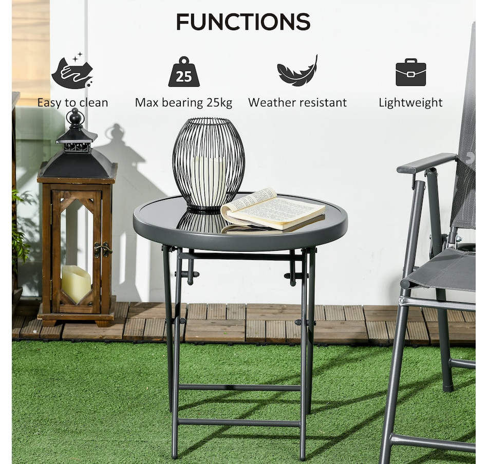 Image 964688_ALTMORE12.jpg, Product 964-688 / Price $51.99, Outsunny 18" Outdoor Round Folding Table from Outsunny on TSC.ca's Home & Garden department