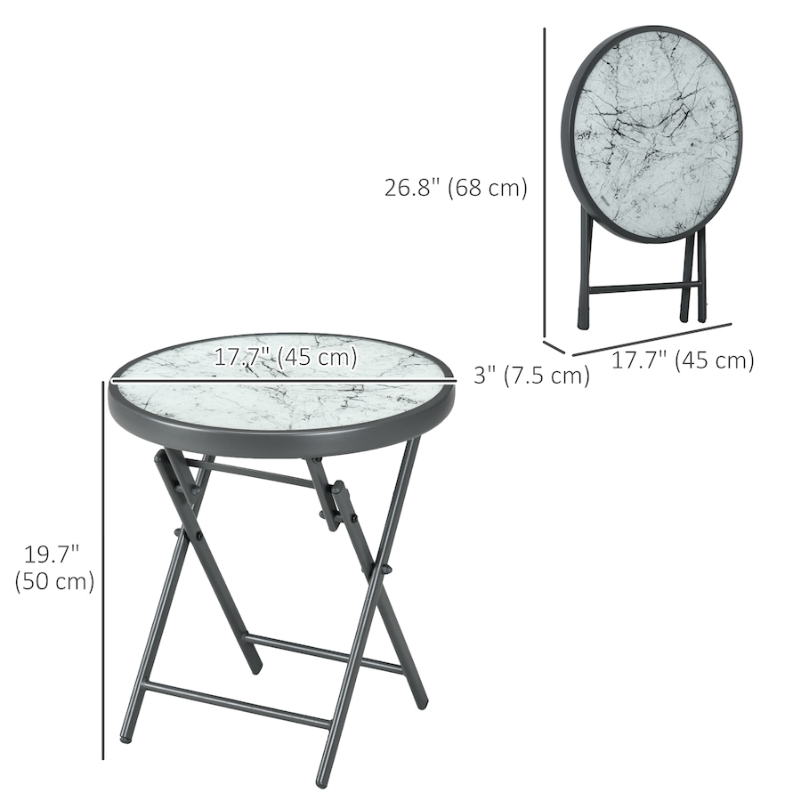 Image 964688_ALTMORE19.jpg, Product 964-688 / Price $58.99, Outsunny 18" Outdoor Round Folding Table from Outsunny on TSC.ca's Home & Garden department