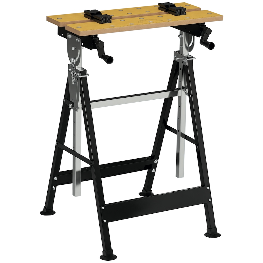 Image 964709.png, Product 964-709 / Price $66.99, HOMCOM Workbench Wood Cutting Sawhorse With Movable Pegs from HOMCOM on TSC.ca's Home & Garden department