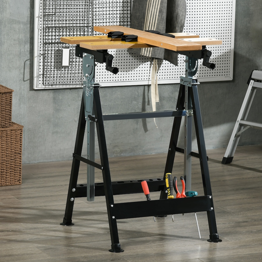 Image 964709_ALTMORE1.jpg, Product 964-709 / Price $66.99, HOMCOM Workbench Wood Cutting Sawhorse With Movable Pegs from HOMCOM on TSC.ca's Home & Garden department