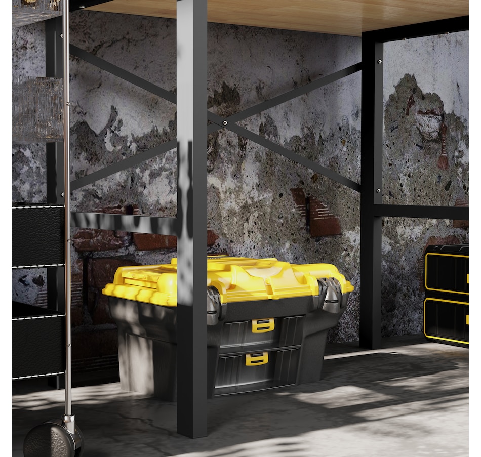 Image 964715_ALTMORE8.jpg, Product 964-715 / Price $229.99, HOMCOM 46" Work bench Table Oak Wood Top, Heavy-Duty Steel Work Table from HOMCOM on TSC.ca's Home & Garden department