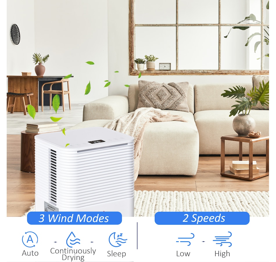 Image 964731_ALTMORE4.jpg, Product 964-731 / Price $179.99, HOMCOM 1260 sq. Ft 21pt Portable Quiet Dehumidifier with 3 Modes, White from HOMCOM on TSC.ca's Kitchen department