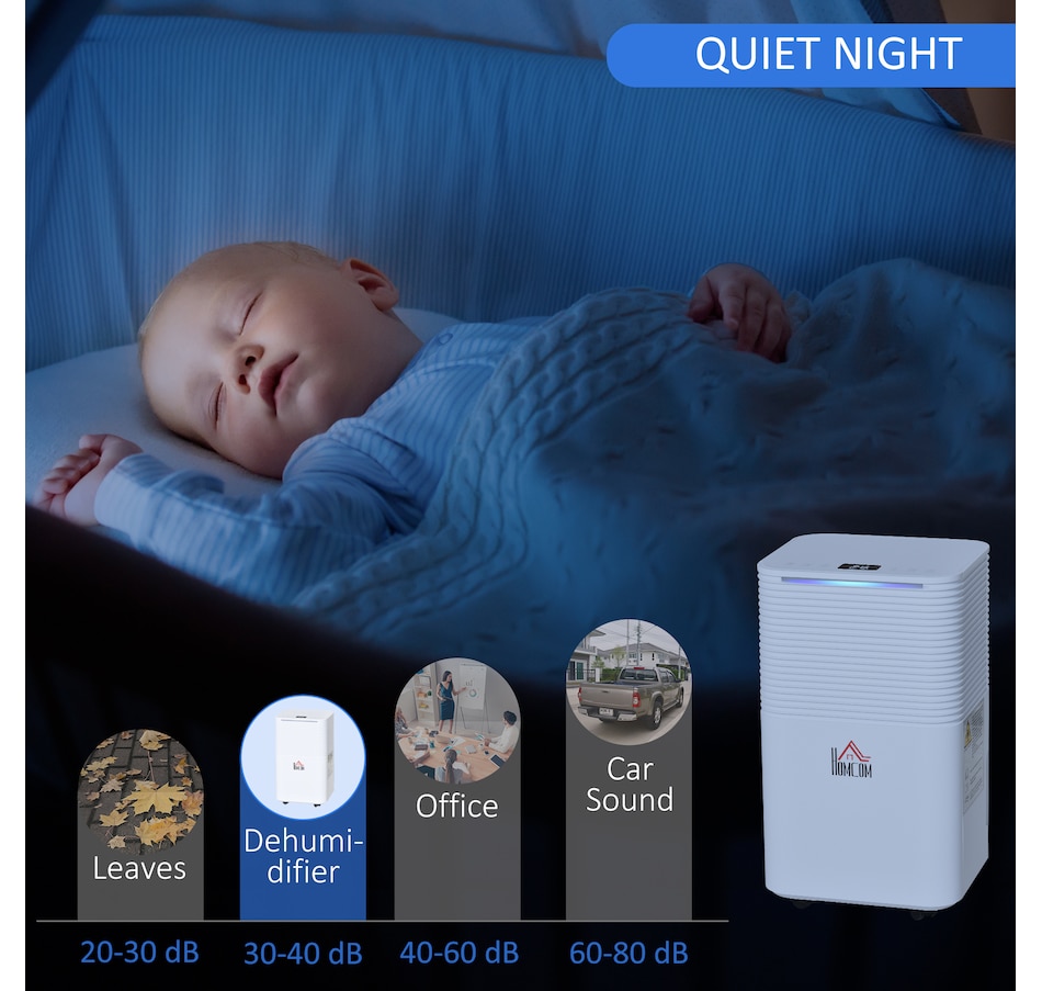 Image 964731_ALTMORE5.jpg, Product 964-731 / Price $179.99, HOMCOM 1260 sq. Ft 21pt Portable Quiet Dehumidifier with 3 Modes, White from HOMCOM on TSC.ca's Kitchen department