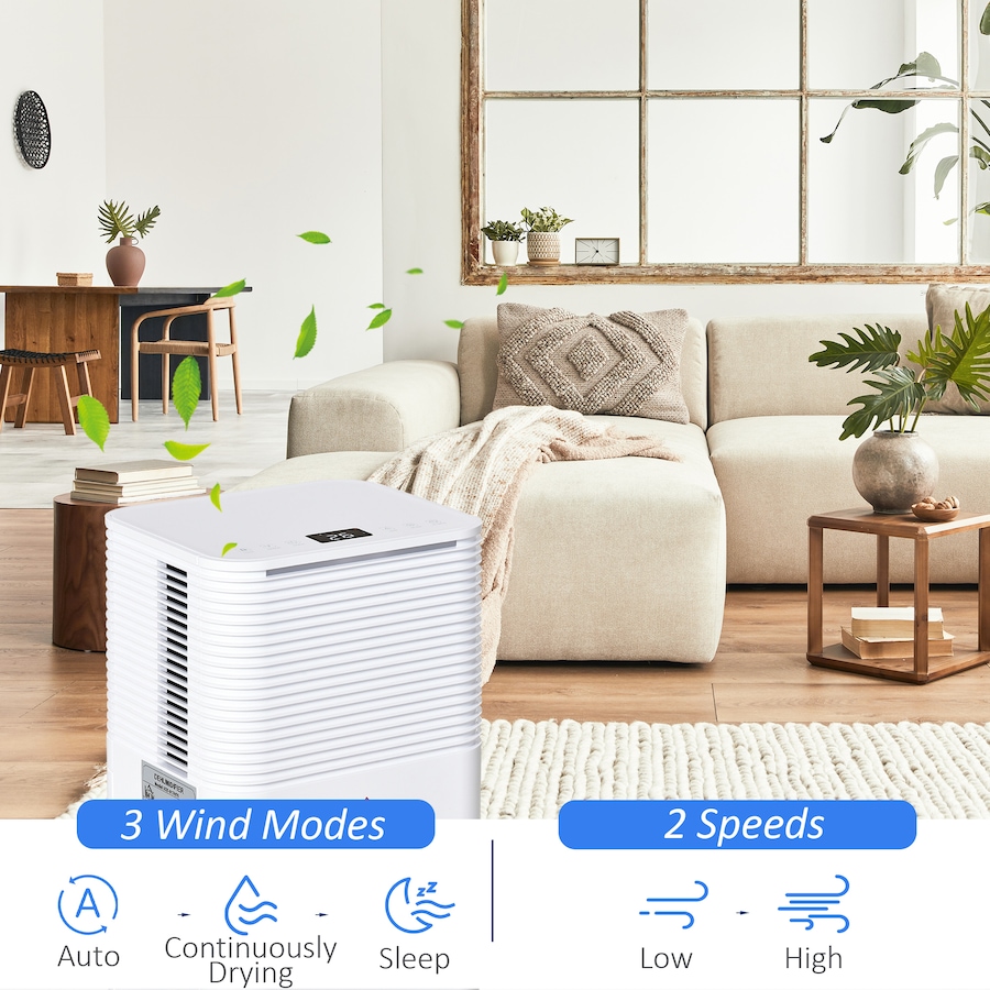 Image 964734_ALTMORE4.jpg, Product 964-734 / Price $169.99, HOMCOM 1500 sq.Ft Portable Quiet Dehumidifier with 3 Modes from HOMCOM on TSC.ca's Kitchen department