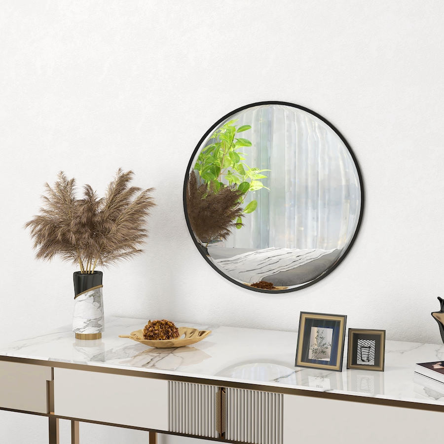 Image 964735_ALTMORE1.jpg, Product 964-735 / Price $64.99 - $134.99, HOMCOM Bathroom Mirror for Wall, Round Mirror for Living Room Bedroom from HOMCOM on TSC.ca's Home & Garden department