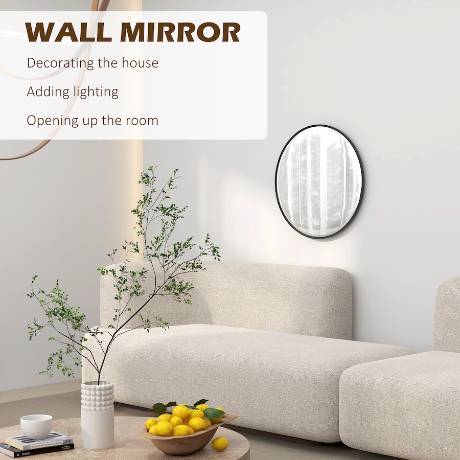 Image 964735_ALTMORE3.jpg, Product 964-735 / Price $64.99 - $134.99, HOMCOM Bathroom Mirror for Wall, Round Mirror for Living Room Bedroom from HOMCOM on TSC.ca's Home & Garden department