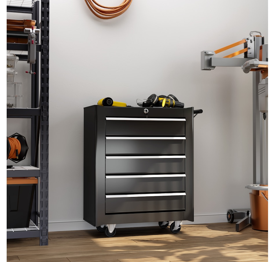 Image 964738_ALTMORE1.jpg, Product 964-738 / Price $249.99, HOMCOM 5 Drawer Lockable Steel Tool Chest With Handle from HOMCOM on TSC.ca's Home & Garden department