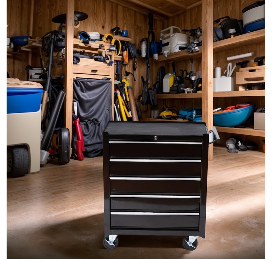 Image 964738_ALTMORE8.jpg, Product 964-738 / Price $249.99, HOMCOM 5 Drawer Lockable Steel Tool Chest With Handle from HOMCOM on TSC.ca's Home & Garden department