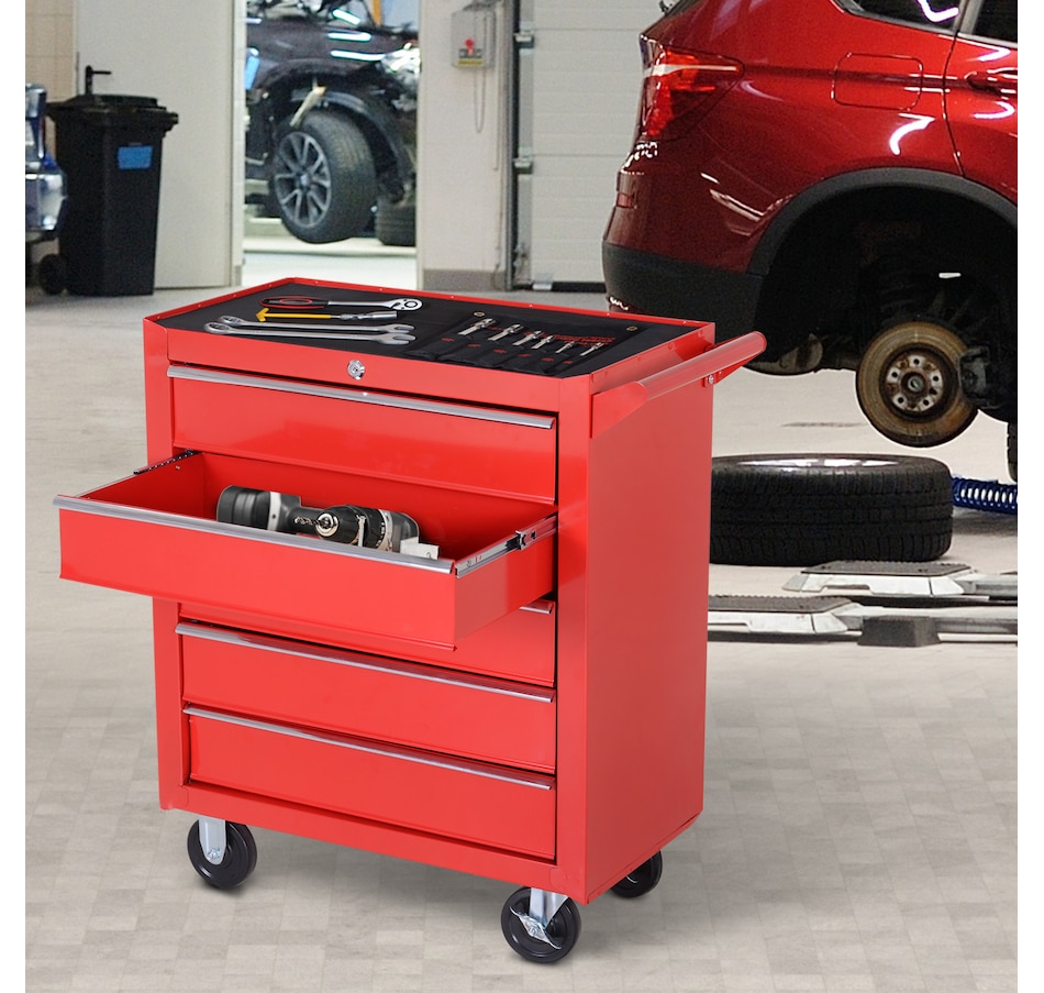 Image 964738_ALTMORE9.jpg, Product 964-738 / Price $249.99, HOMCOM 5 Drawer Lockable Steel Tool Chest With Handle from HOMCOM on TSC.ca's Home & Garden department