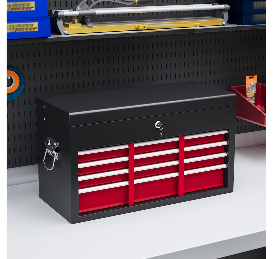 Image 964739_ALTMORE1.jpg, Product 964-739 / Price $137.99 - $139.99, HOMCOM 6 Drawer 24" Metal Tool Box with Top Case, Ball Bearing Slides from HOMCOM on TSC.ca's Home & Garden department