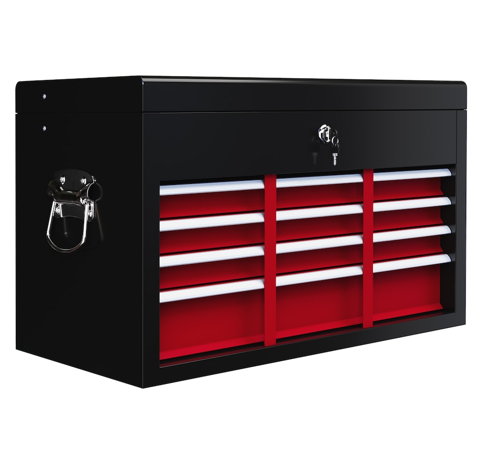 Image 964739_ST01.jpg, Product 964-739 / Price $137.99 - $139.99, HOMCOM 6 Drawer 24" Metal Tool Box with Top Case, Ball Bearing Slides from HOMCOM on TSC.ca's Home & Garden department