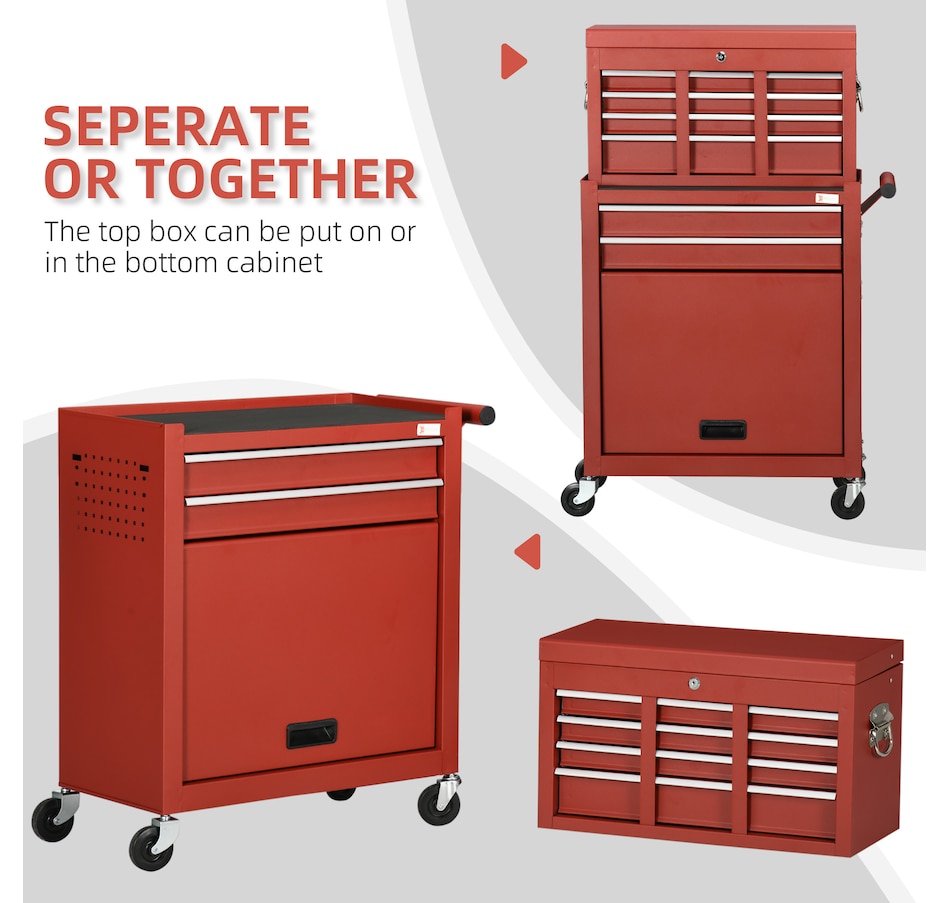 Image 964742_ALTMORE11.jpg, Product 964-742 / Price $219.99, DURHAND 6-Drawer Tool Chest Set on Wheels Lockable Rolling Tool Box Cabinet from DURHAND on TSC.ca's Home & Garden department