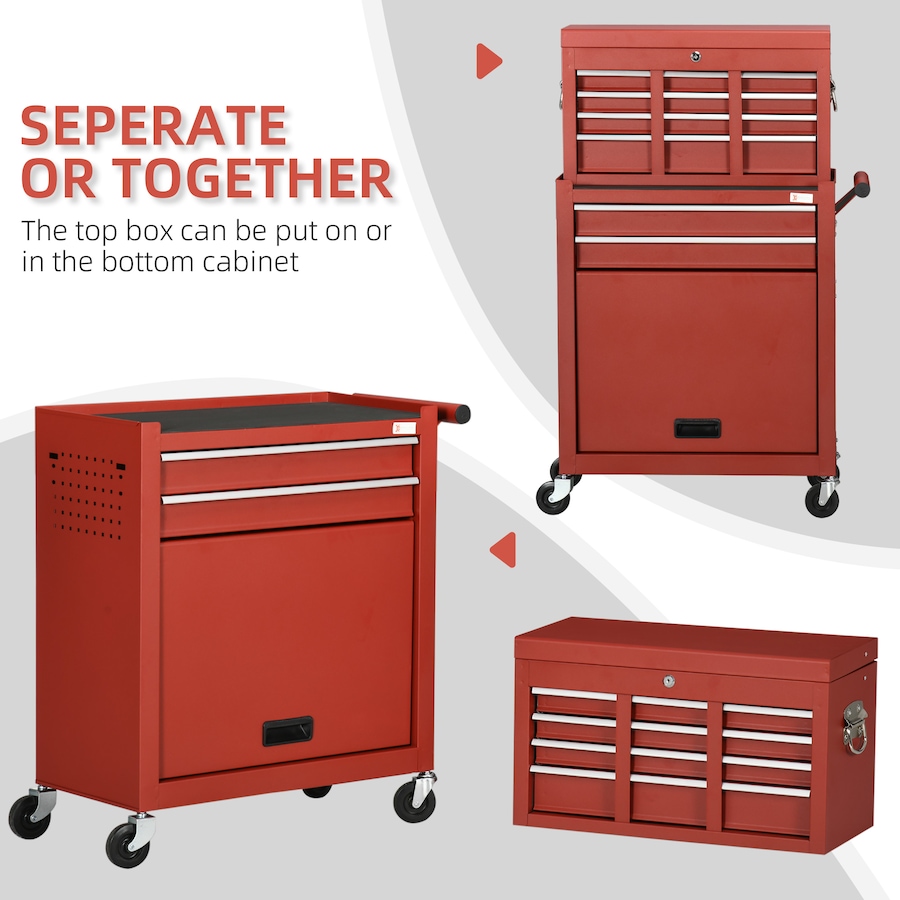 Image 964742_ALTMORE11.jpg, Product 964-742 / Price $239.99, DURHAND 6-Drawer Tool Chest Set on Wheels Lockable Rolling Tool Box Cabinet from DURHAND on TSC.ca's Home & Garden department