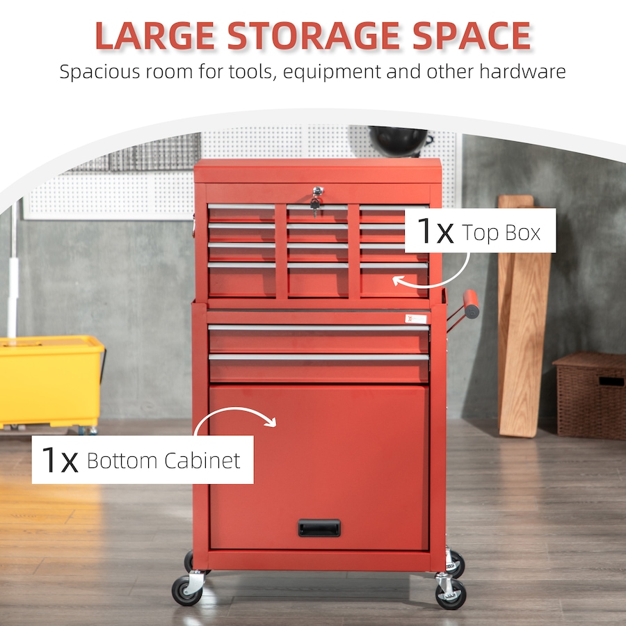 Image 964742_ALTMORE12.jpg, Product 964-742 / Price $239.99, DURHAND 6-Drawer Tool Chest Set on Wheels Lockable Rolling Tool Box Cabinet from DURHAND on TSC.ca's Home & Garden department