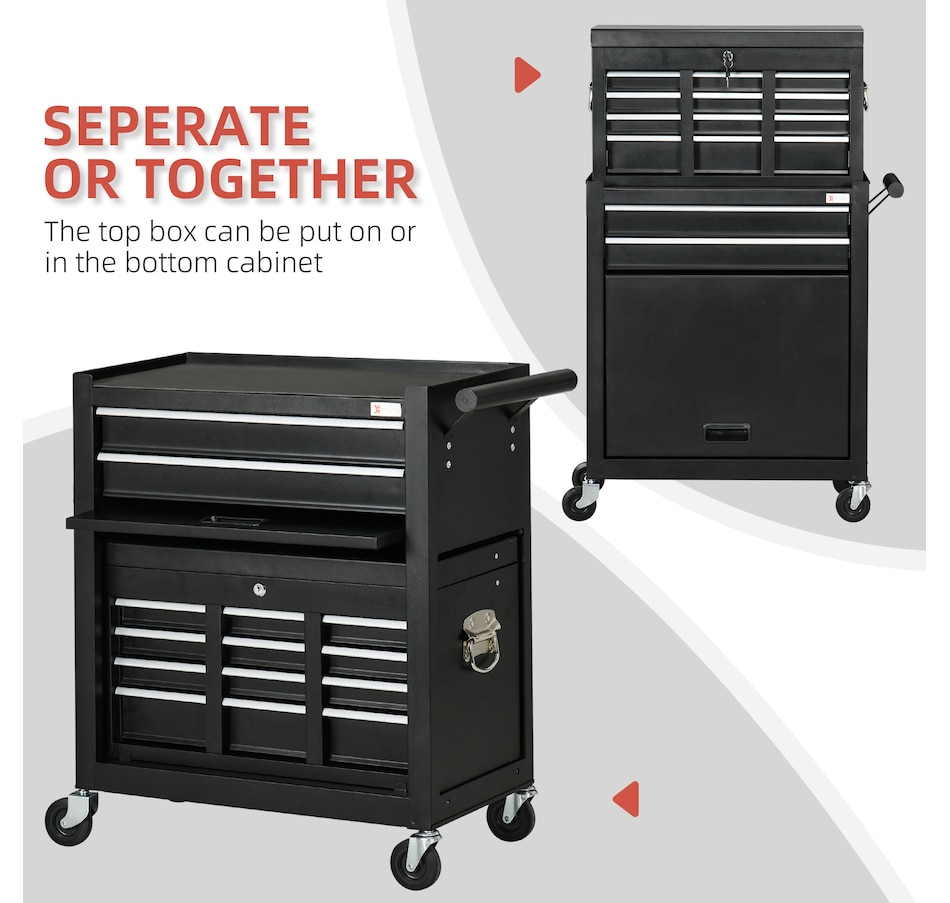 Image 964742_ALTMORE3.jpg, Product 964-742 / Price $219.99, DURHAND 6-Drawer Tool Chest Set on Wheels Lockable Rolling Tool Box Cabinet from DURHAND on TSC.ca's Home & Garden department