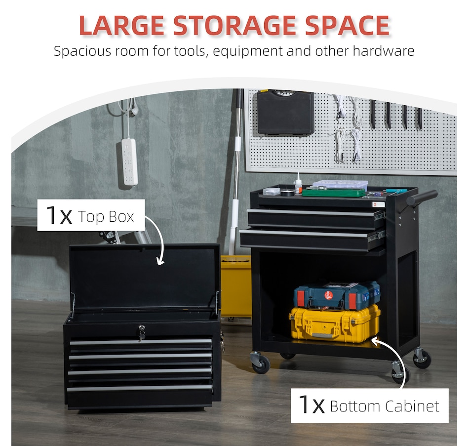 Image 964742_ALTMORE4.jpg, Product 964-742 / Price $219.99, DURHAND 6-Drawer Tool Chest Set on Wheels Lockable Rolling Tool Box Cabinet from DURHAND on TSC.ca's Home & Garden department