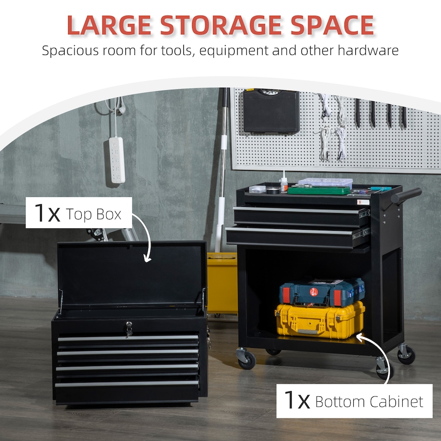 Image 964742_ALTMORE4.jpg, Product 964-742 / Price $239.99, DURHAND 6-Drawer Tool Chest Set on Wheels Lockable Rolling Tool Box Cabinet from DURHAND on TSC.ca's Home & Garden department