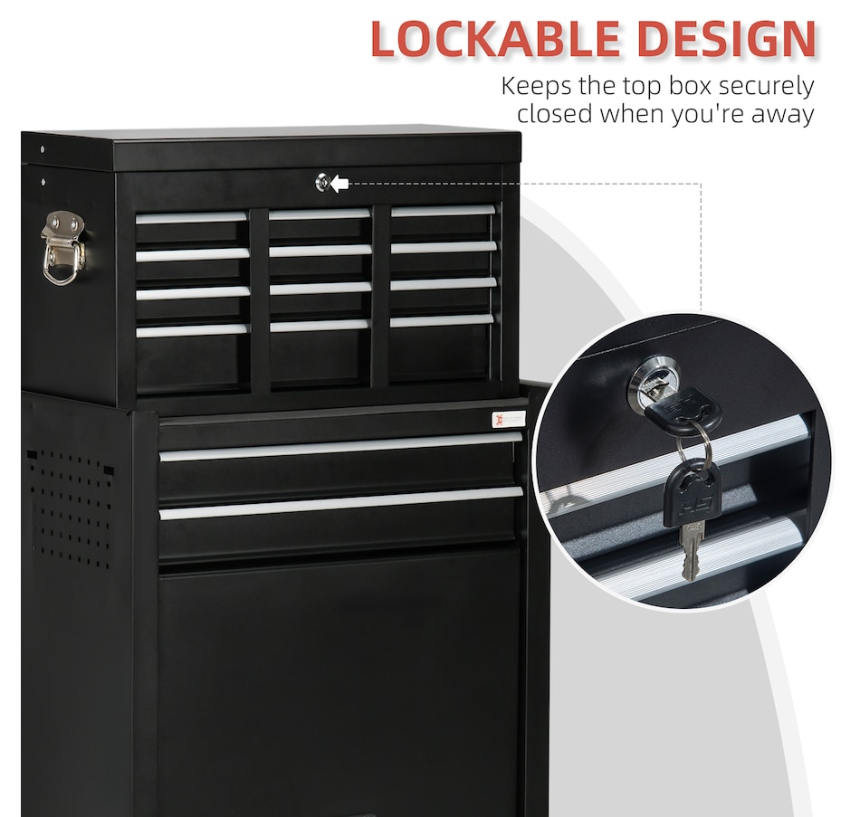 Image 964742_ALTMORE6.jpg, Product 964-742 / Price $219.99, DURHAND 6-Drawer Tool Chest Set on Wheels Lockable Rolling Tool Box Cabinet from DURHAND on TSC.ca's Home & Garden department