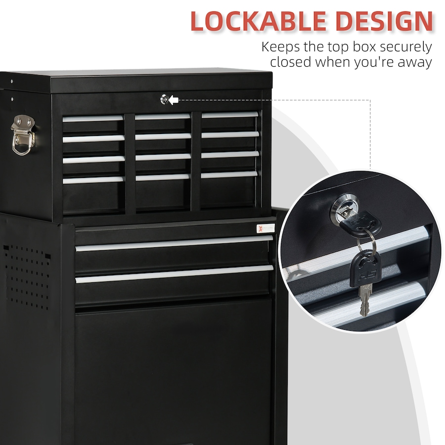 Image 964742_ALTMORE6.jpg, Product 964-742 / Price $239.99, DURHAND 6-Drawer Tool Chest Set on Wheels Lockable Rolling Tool Box Cabinet from DURHAND on TSC.ca's Home & Garden department