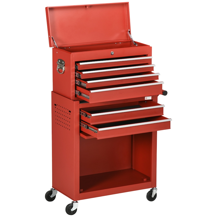 Image 964742_ST02.jpg, Product 964-742 / Price $239.99, DURHAND 6-Drawer Tool Chest Set on Wheels Lockable Rolling Tool Box Cabinet from DURHAND on TSC.ca's Home & Garden department