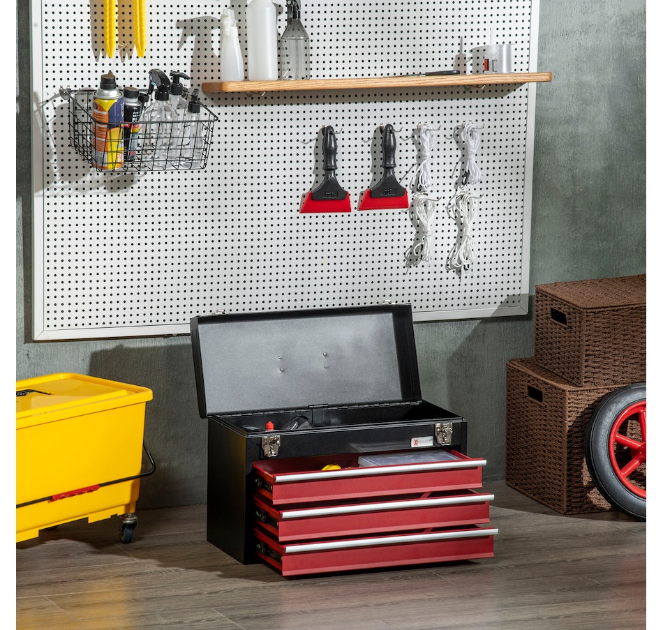Image 964743_ALTMORE1.jpg, Product 964-743 / Price $59.99 - $104.99, DURHAND Metal Tool Box Portable Tool Chest Organizer with Drawers from DURHAND on TSC.ca's Home & Garden department