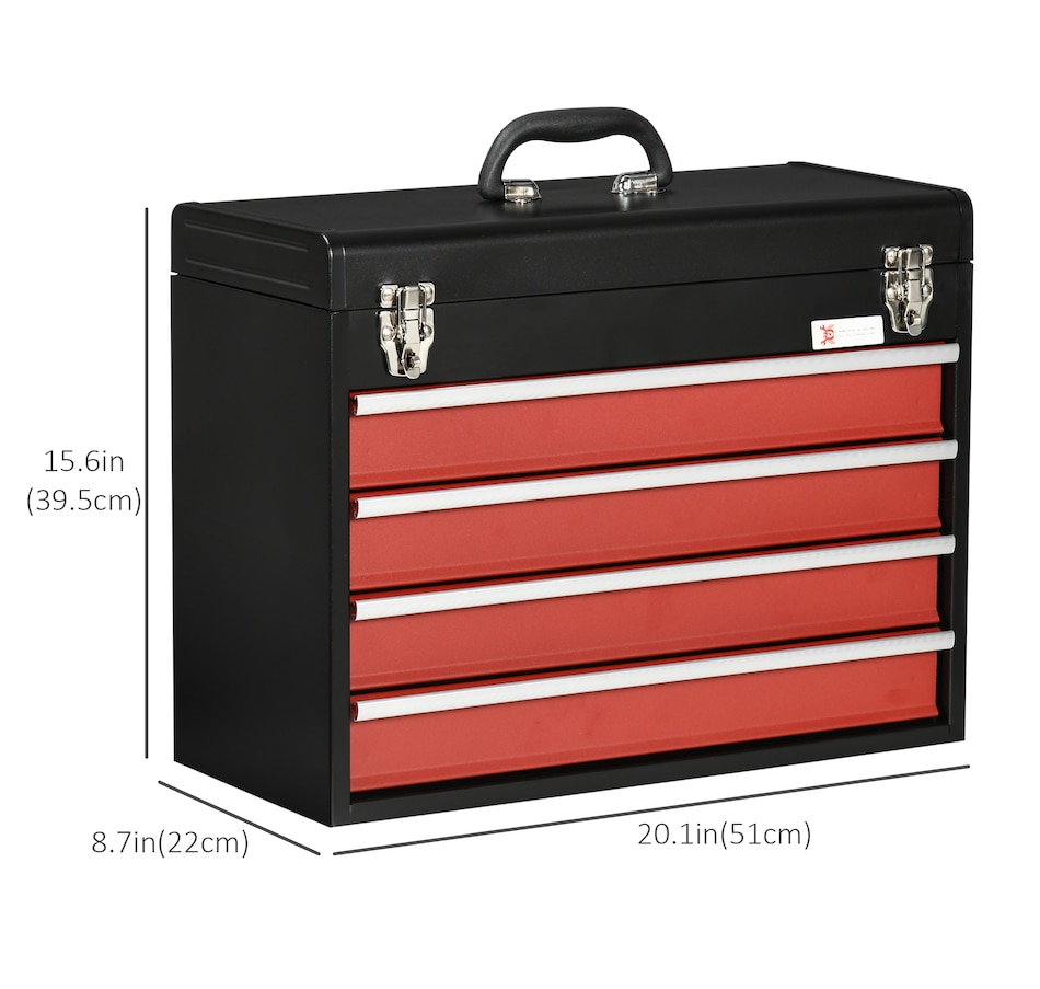 Image 964743_ALTMORE10.jpg, Product 964-743 / Price $59.99 - $104.99, DURHAND Metal Tool Box Portable Tool Chest Organizer with Drawers from DURHAND on TSC.ca's Home & Garden department