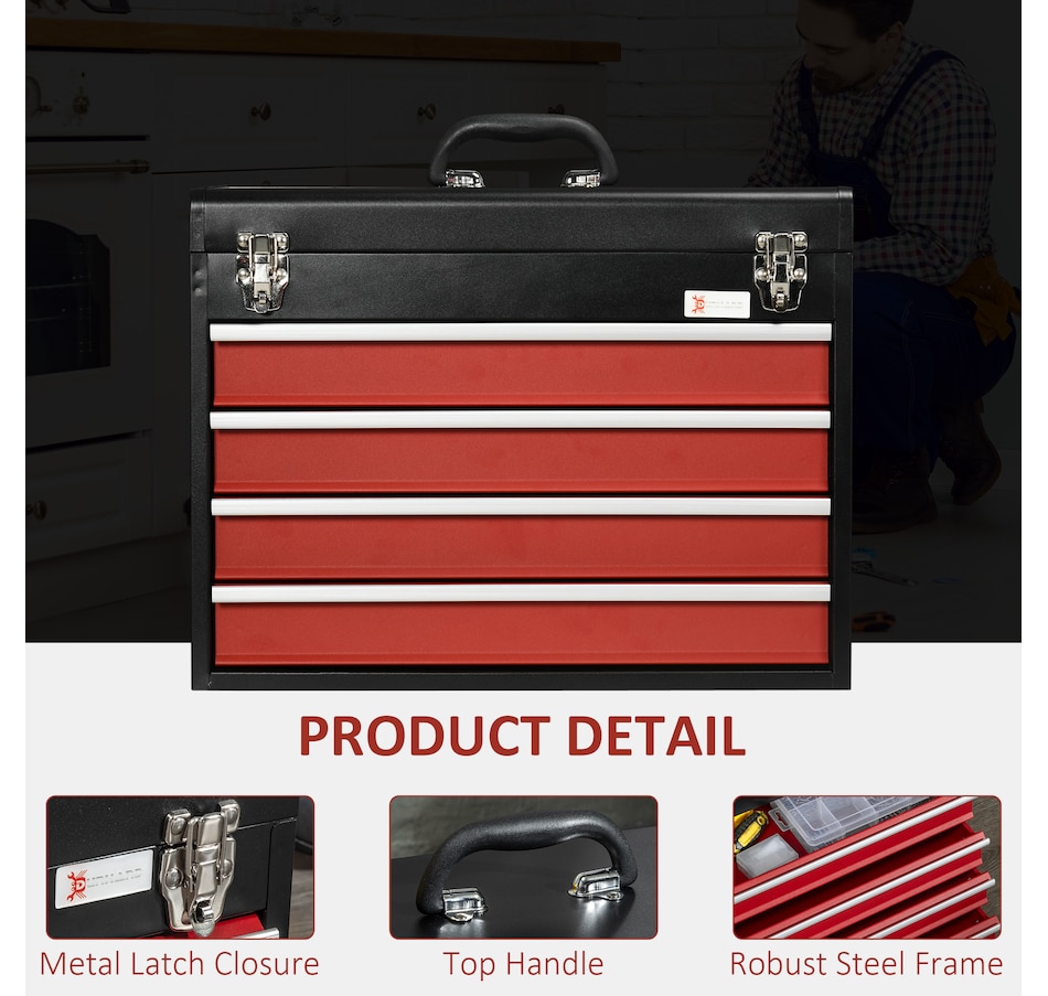Image 964743_ALTMORE11.jpg, Product 964-743 / Price $59.99 - $104.99, DURHAND Metal Tool Box Portable Tool Chest Organizer with Drawers from DURHAND on TSC.ca's Home & Garden department